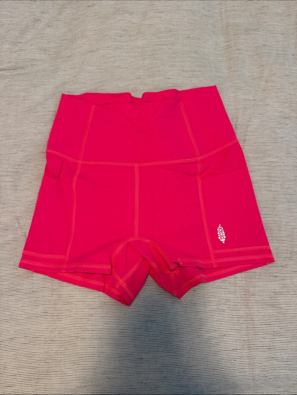 FP Movement Women’s High-Waist Pink Biker Shorts